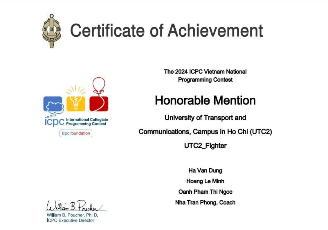 ICPC Certificate